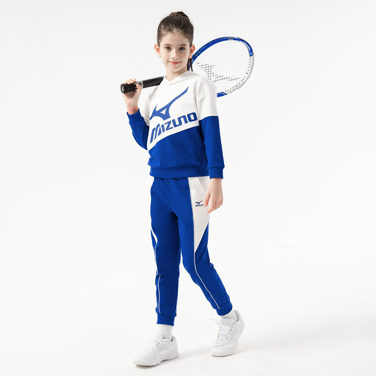 (GS) Mizuno Sportswear Hoodie Suit 'Blue' 32CG3901