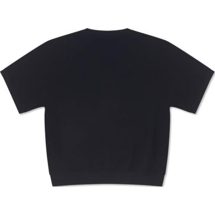 Converse Retro Chuck Crew T-shirt Asia Sizing 'Black' 10026428-A01