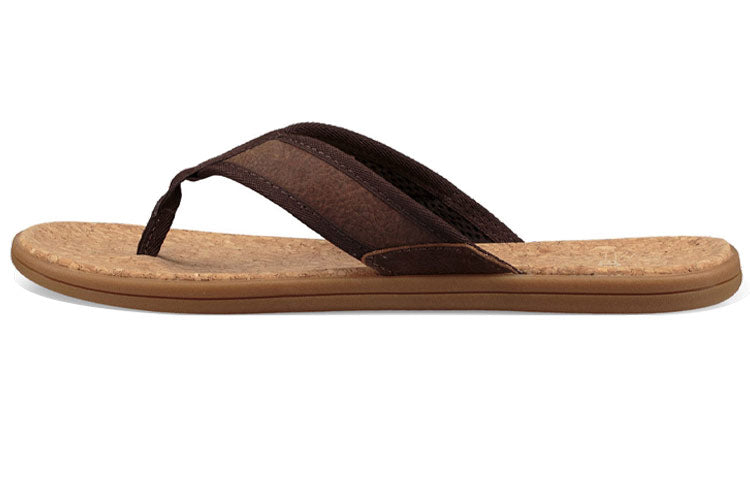 UGG Seaside Flip Minimalistic Cozy Flat Heel Sandals Brown 1020073-CHE