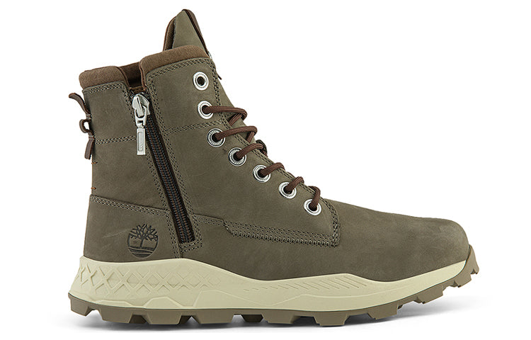 Timberland Brooklyn Side Zip Wide Fit Boots 'Dark Brown' A2J6AW