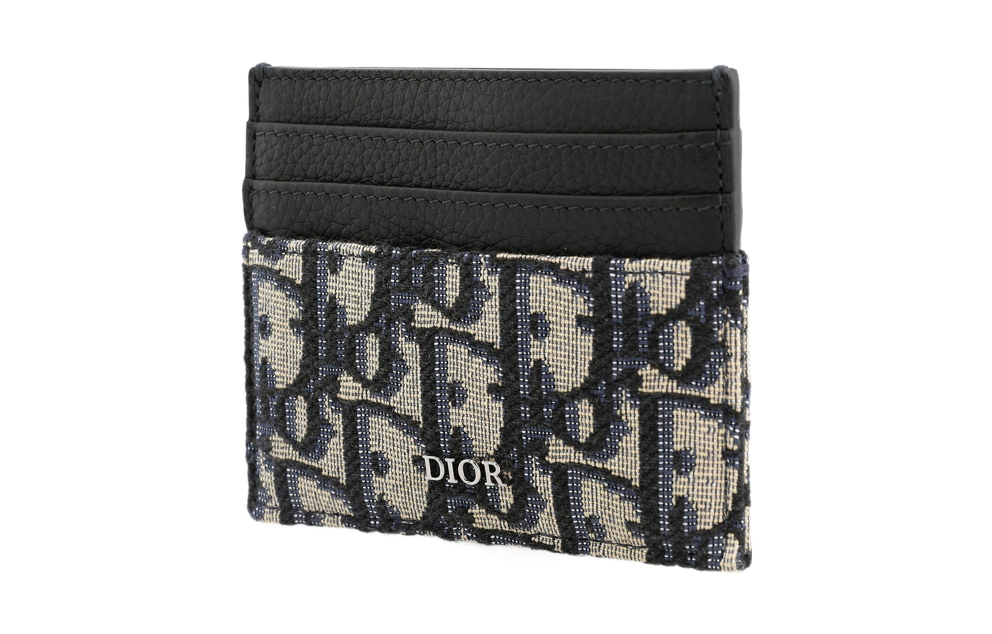DIOR Card Holder 'Beige Black Oblique Jacquard' 2ESCH135YSE-H05E