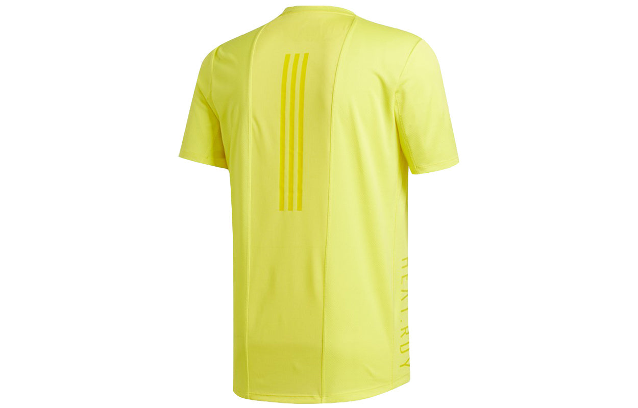 adidas Trg Tee H.Rdy Training Sports Quick-dry Ventilate Male Yellow FM2097