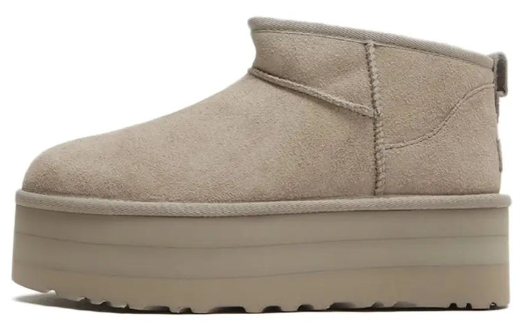 (WMNS) UGG Classic Ultra Mini Platform 'Goat' 1135092-GOA