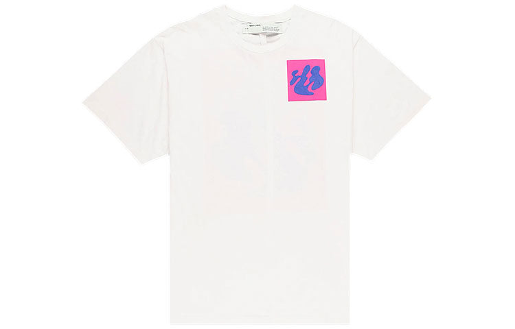 Off-White FW19 Shape Of Oversized Printing Short-Sleeve Tee Men White OMAA038F191850150188