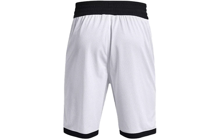 Under Armour Project Rock Iron Paradise Mesh Shorts 'White Black' 1361618-100