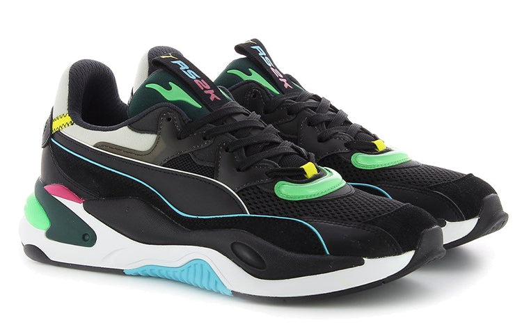 PUMA RS-2K Internet Exploring Running Shoes Unisex Black/Green 373309-15