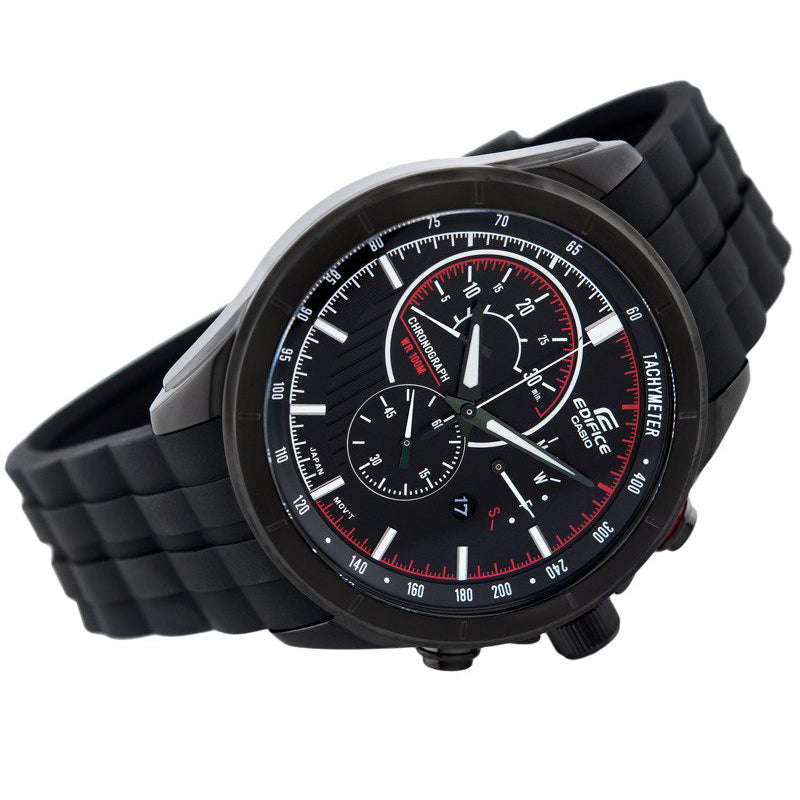 CASIO EDIFICE Series Vintagees Men's Mens Black Analog EFR-561PB-1AV