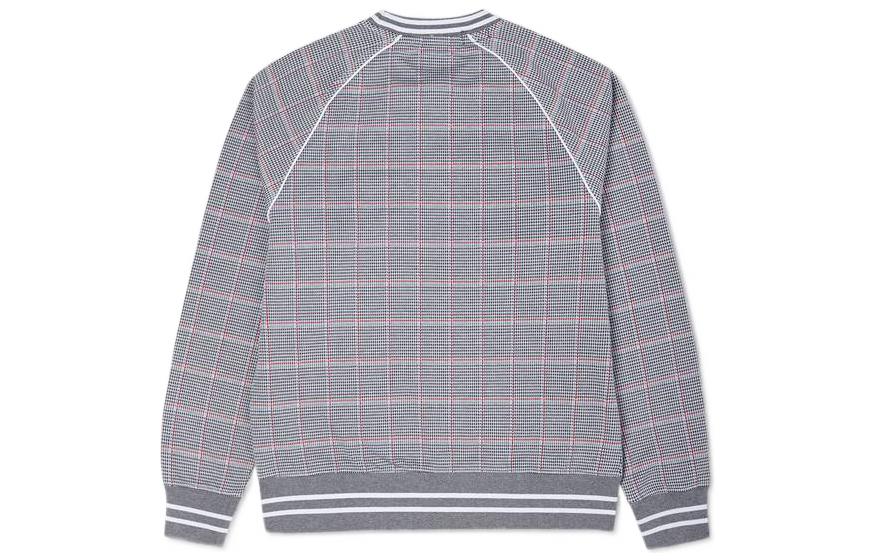 Converse x Todd Snyder Crossover Series Plaid Po Crew Sports Pullover Round Neck Couple Style Gray 10023347-432
