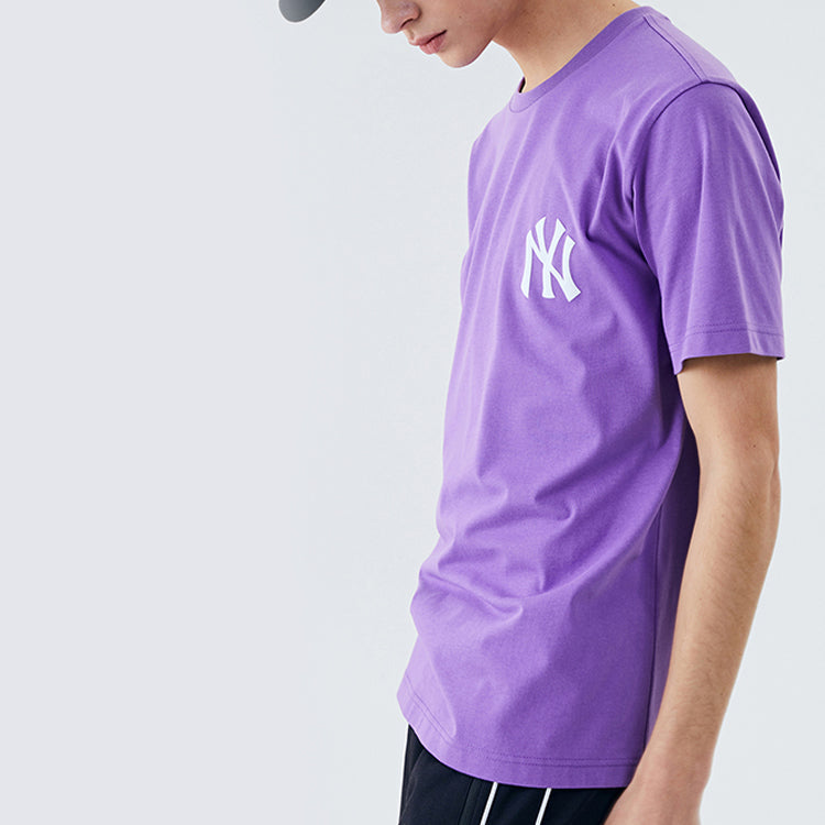 MLB New York Yankees Basic Printing Sports Round Neck Unisex Purple 31TS04031-50C