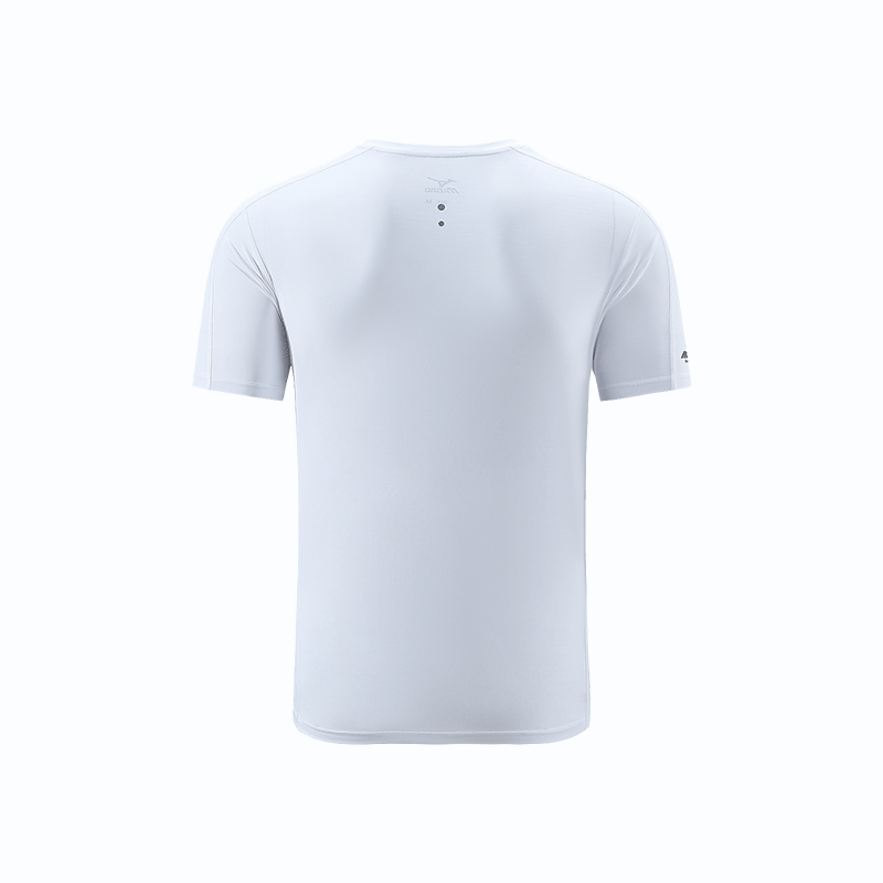 Mizuno Logo Sport T-Shirt 'White Black' A2CA4105