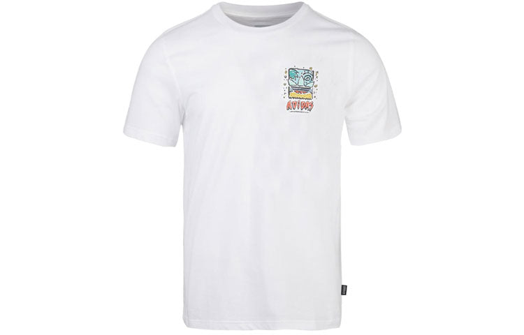 adidas originals Roanoke Graffiti Printing Short Sleeve White DU8350