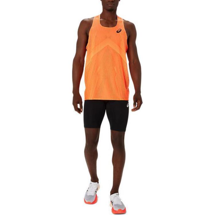 ASICS Actibreeze Singlet Logo Vest 'Sunrrise Red Safety Yellow' 2091A682-601