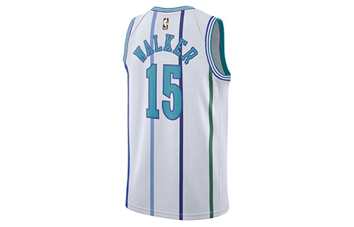 Air Jordan Kemba Walker Classic Edition Swingman (Charlotte Hornets) NBA Connected Jersey Men's White AJ1969-100