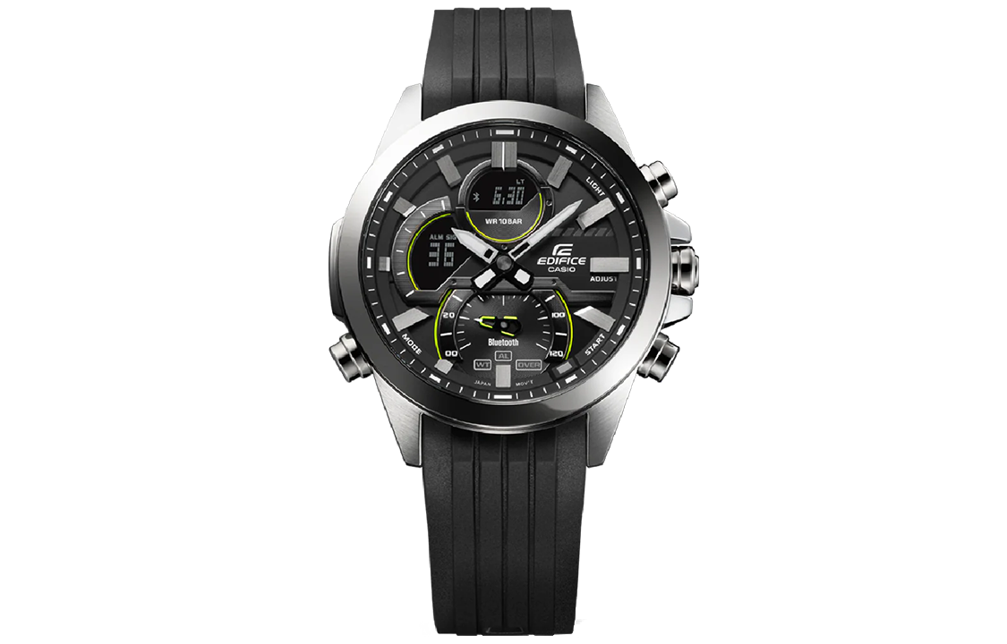 Men's CASIO edifice Series 2022 Luminous Stainless Steel Strap Watch Mens ECB-30P-1A