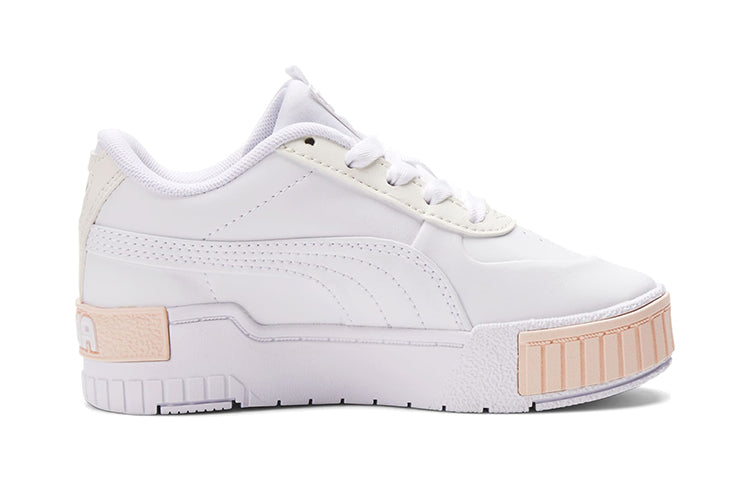 (PS) PUMA Cali Sport Casual Board Shoes White/Pink 374187-03