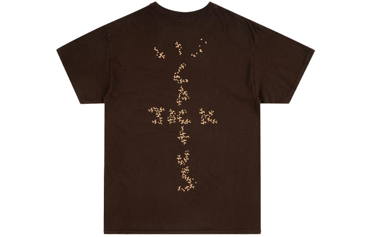 Travis Scott Cactus Jack x McDonald Crossover Casual Round Neck Short Sleeve Unisex Brown CJMD-SS08