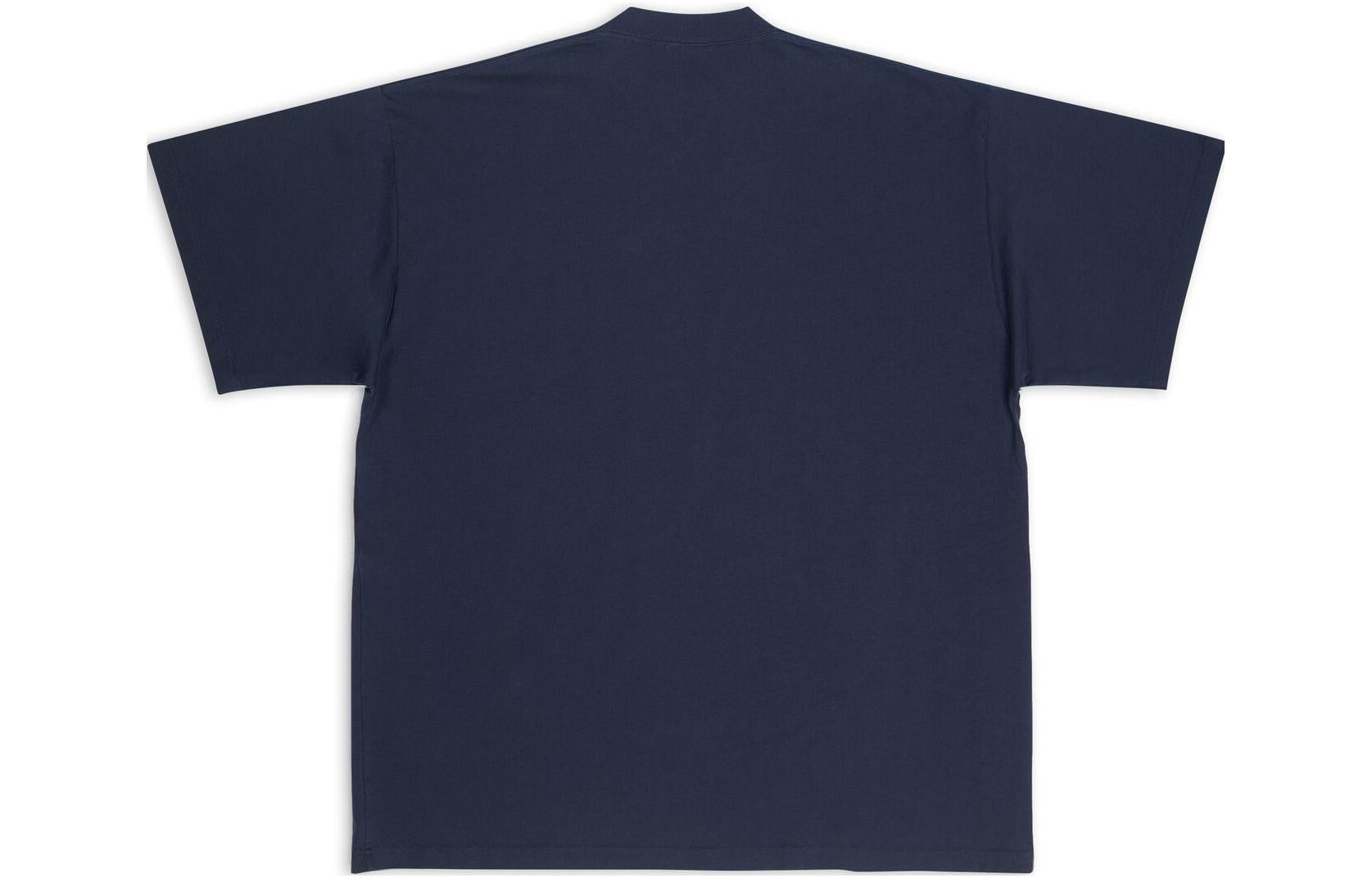 Balenciaga x adidas Oversized T-Shirt 'Navy' 731769TNVA64356