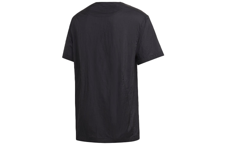 Men's Y-3 Pocket Logo Pattern Short Sleeve Black T-Shirt GK4801