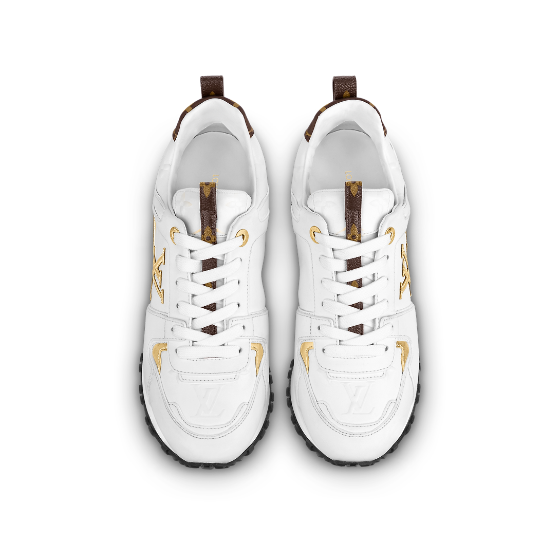(WMNS) LOUIS VUITTON LV Run Away Sneakers 'White with Gold Logo' 1AAP3L