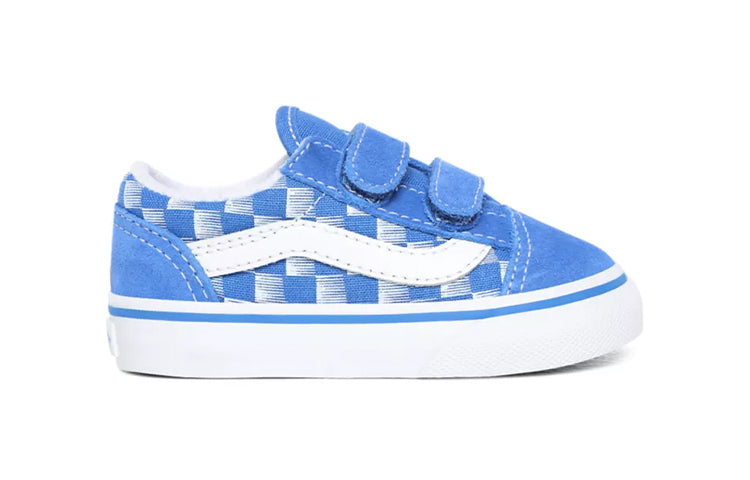 Vans Edge Old Skool V Toddles/Infants Blue/White Chess Board VN0A38JN0KK