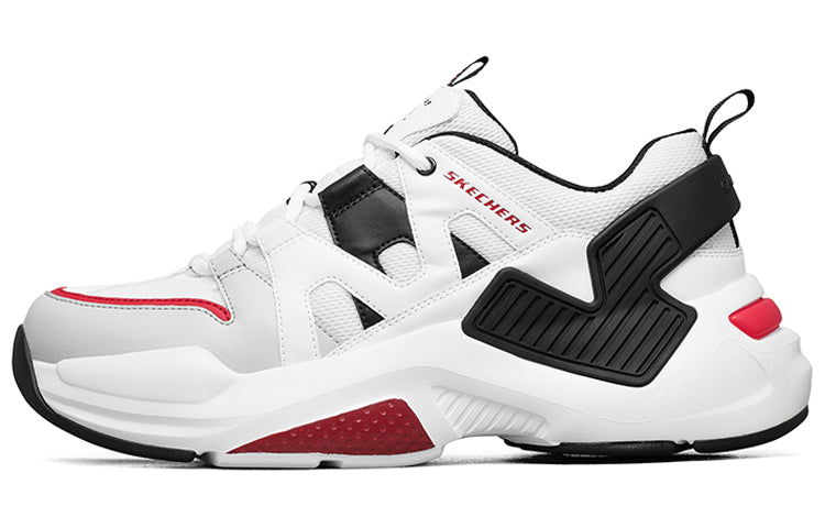 Skechers D'lites 2.0 Low-Top Running Shoes White/Black/Red 888008-WBRD