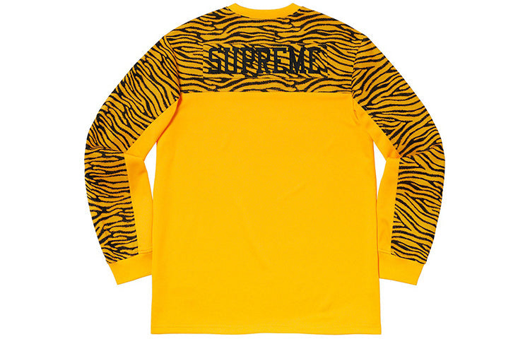 Supreme FW19 Week 10 Zebra L/S Top Yellow SUP-FW19-955