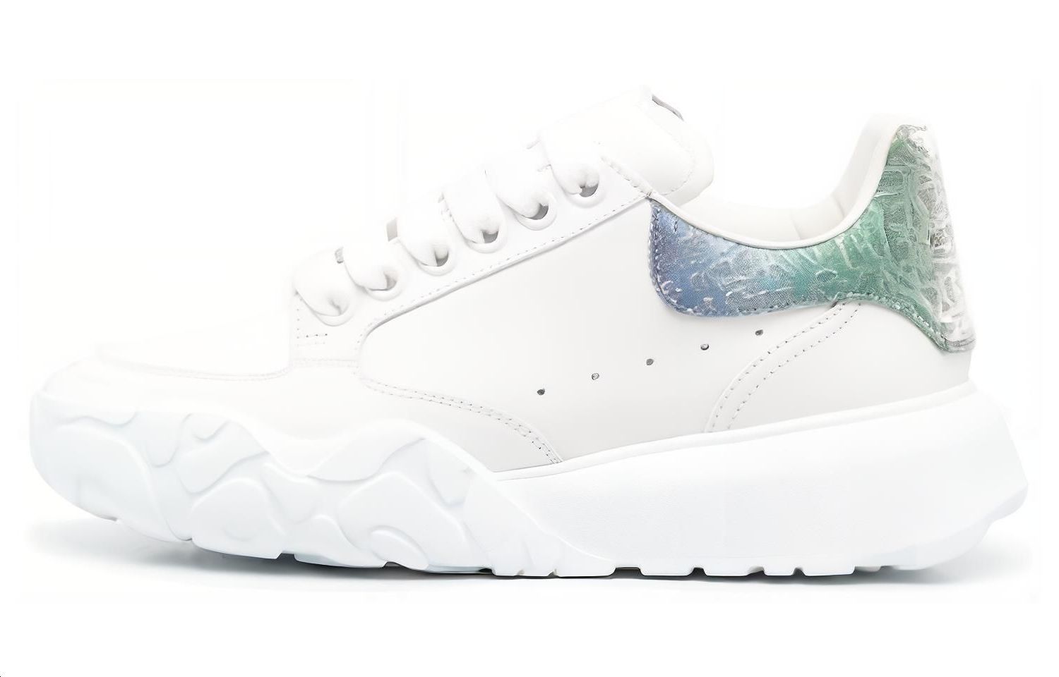 (WMNS) Alexander McQueen Court Sneakers 'White Multi' 733025WID619487