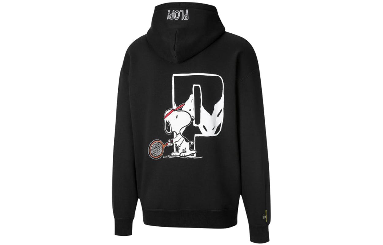 PUMA x Peanuts Snoopy Hoodie 'Black White' 530614-01
