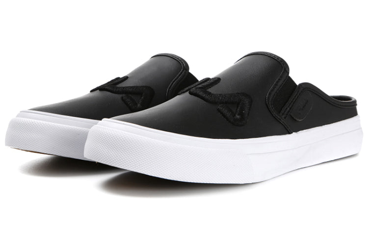 FILA Leisure Leather Shoes Black/White 1XM01000_001