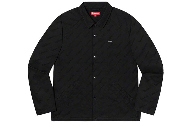 Supreme FW19 Week 5 Snap Front Jacquard Logos Twill Jacket Logo SUP-FW19-591
