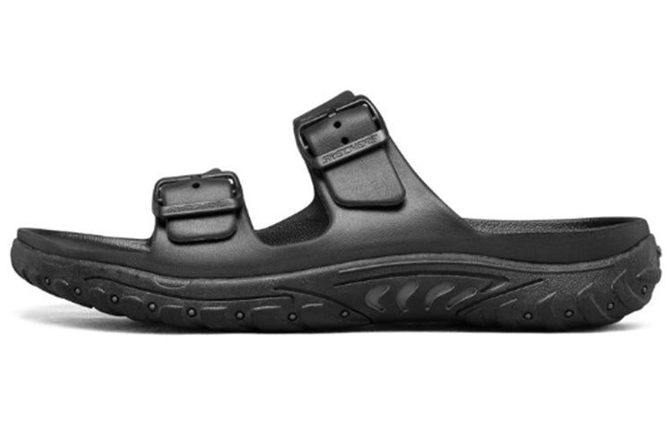 Skechers Reggae Casual Black Slippers 204150-BBK