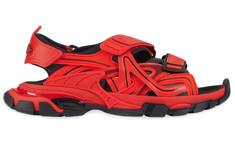 Balenciaga Track Rubber Black Red Sandals 'Red Black' 617542W2FH16010