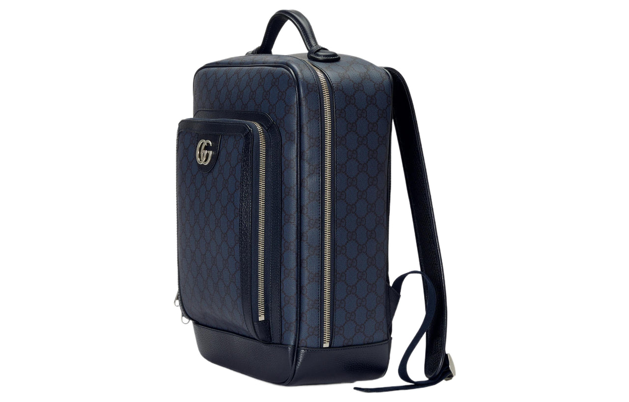 Gucci Mini GG Canvas Medium Backpack 'Blue Black' 745718-FACCQ-8443