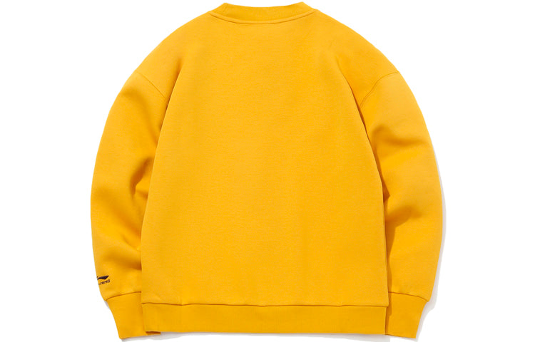 (WMNS) Li-Ning x Disney Minnie Round Neck Pullover 'Yellow' AWDQ584-4