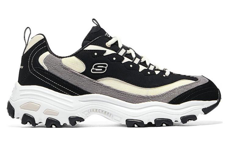 (WMNS) Skechers D'Lites 1.0 'Black' 149906-BKNT
