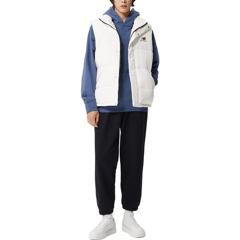 New Balance Plain Athletic Vest Asia Sizing 'White' AMV23347-CIC