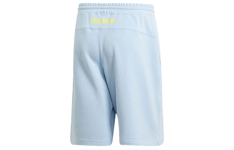 adidas originals Short Athleisure Casual Sports Breathable Knit Cozy Loose Shorts Blue DV1942