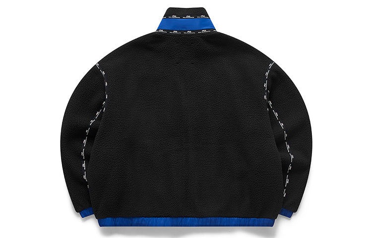 (WMNS) Fila FUSION x White Mountaineering Crossover Knit Stand Collar Jacket Black T11W047503F-BK