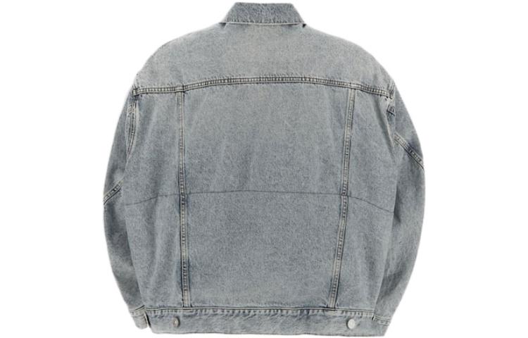 Balenciaga Twisted Sleeve Denim Jacket 'Blue Skies' 706654TDW144824