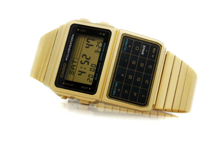 CASIO Quartz Waterproof Analog Mens Gold Digital DBC-611G-1