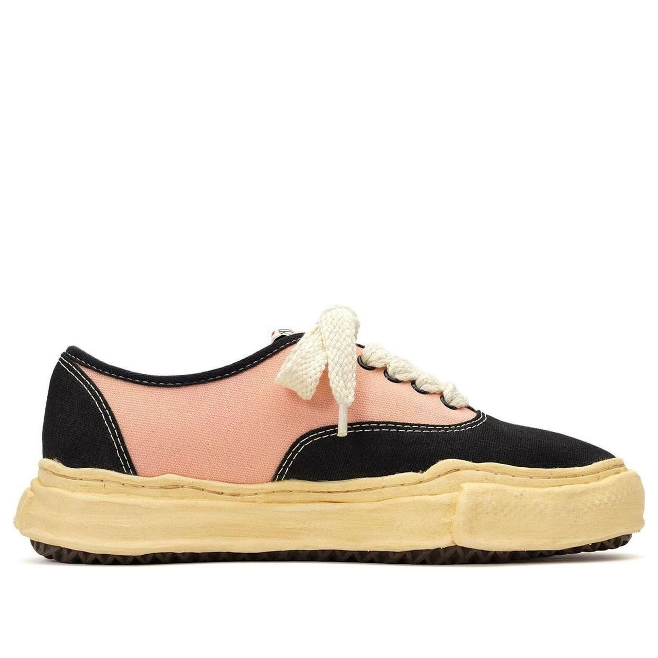 Maison MIHARA YASUHIRO Baker VL OG Sole Canvas Low 'Black Pink' A11FW721-BLKPNK
