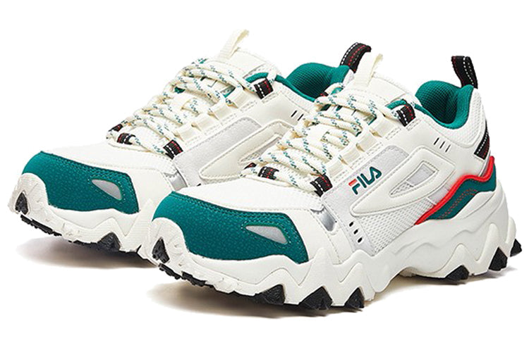 (WMNS) FILA Oakmont Peaker RetroRunning Shoes WhiteGreen 'White Green' F12W031111FGB
