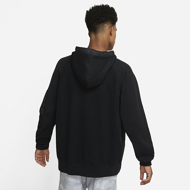Nike NSW Sportswear Pullover Hoodie 'Black Heather' CU3797-001