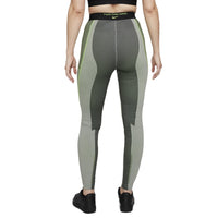 (WMNS) Nike Pro Leggings 'Off-Noir Light Smoke Grey Iron Grey Action Green' DV4015-045