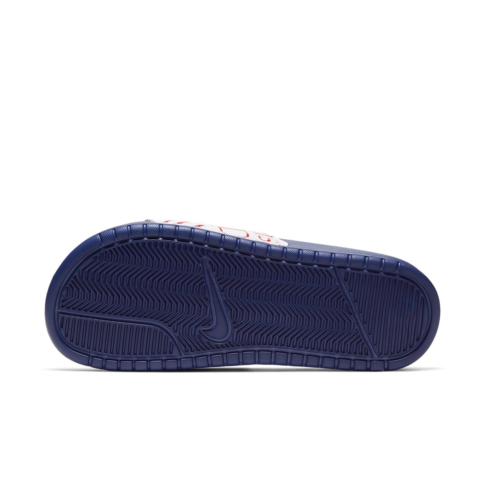 (WMNS) Nike Benassi Jdi Print Slides Blue/Red 618919-406