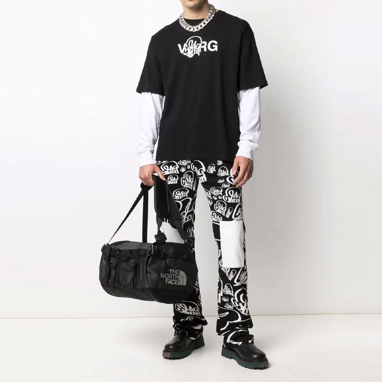Off-White x Katsu Crossover SS21 Alphabet Printing Long Sleeves Ordinary Version Black OMAB022S21JER0061001