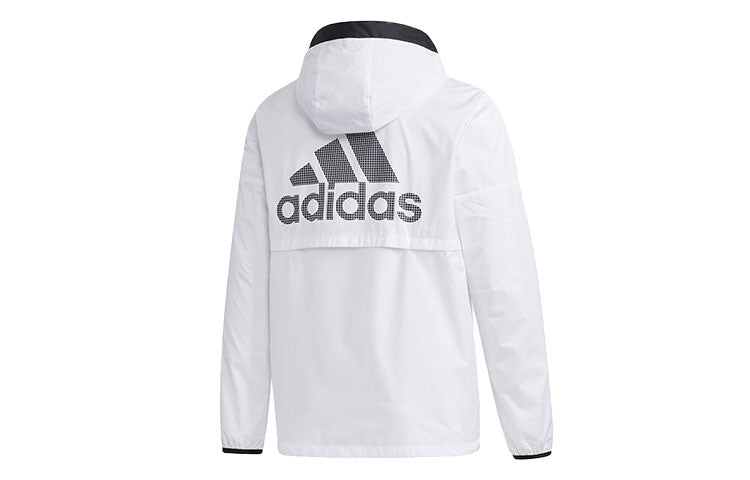 adidas Mh Wb Clean Athleisure Casual Sports Jacket White GF3976