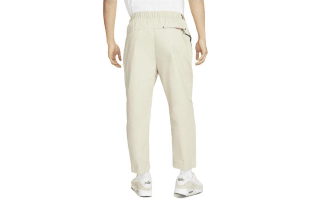 Men's Nike Solid Color Lacing Sports Pants/Trousers/Joggers Creamy White DM5548-206