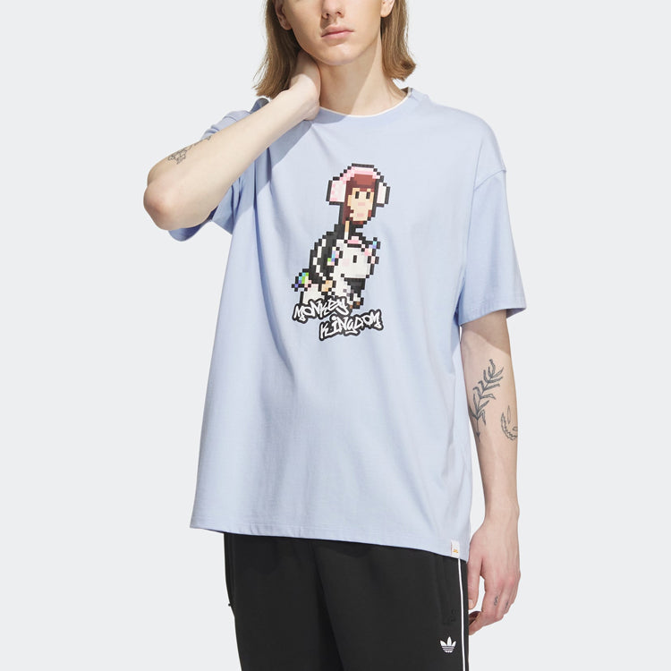 adidas originals x Monkey Kingdom Graphic T-shirt 'Light Blue' IP1799
