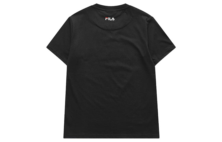 FILA FUSION Large Logo Brand Printing Short Sleeve Blue T51M019150F-NV